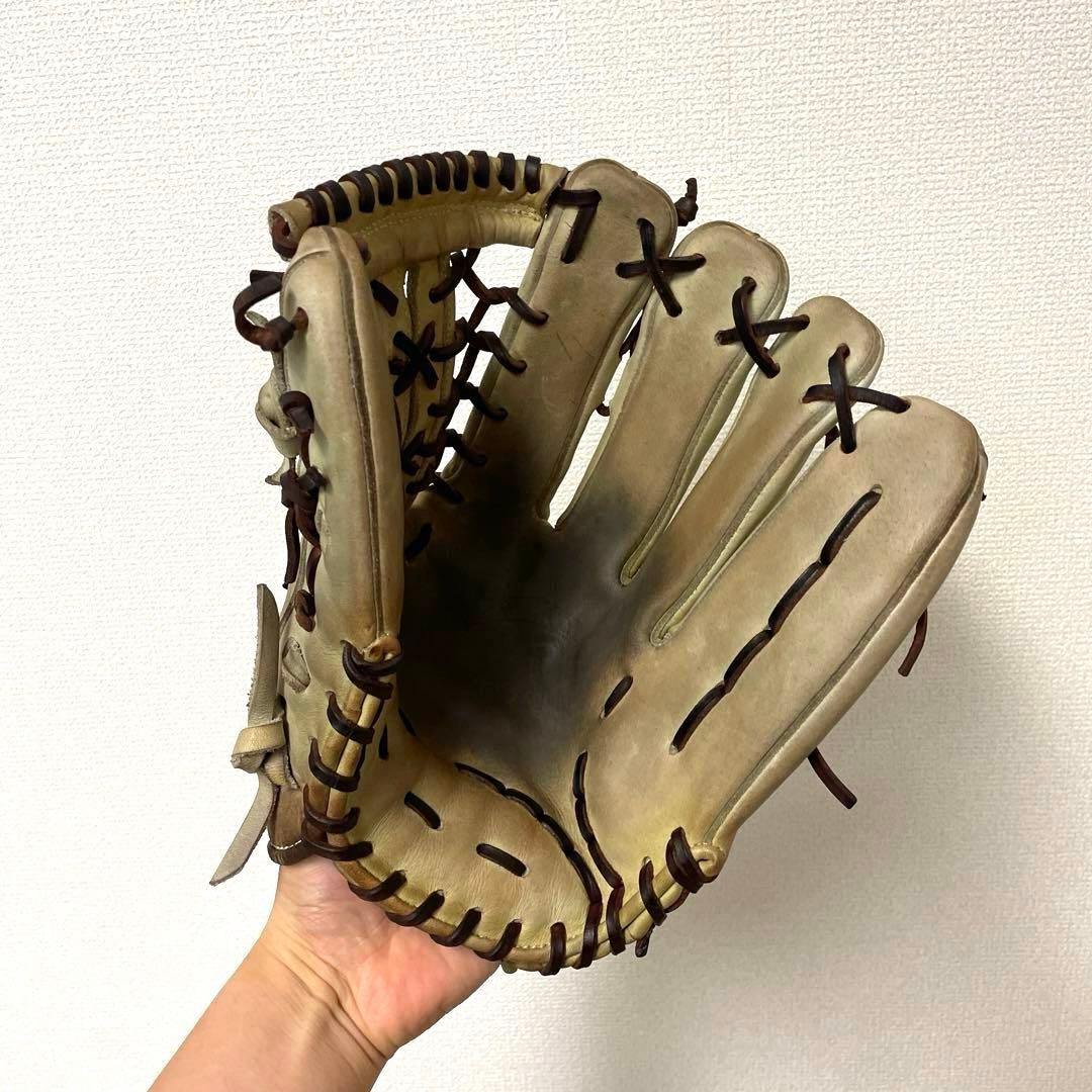 495 アサダ オーダー 型抜群 即戦力 硬式 外野手用グローブ