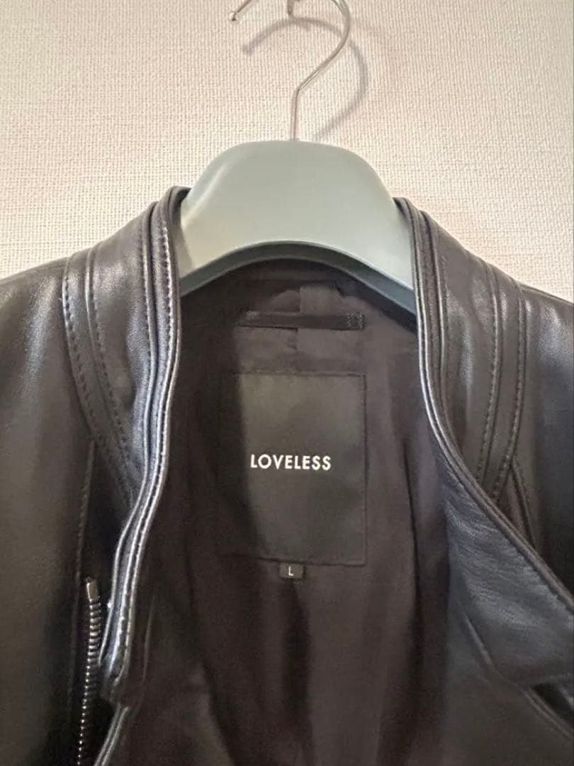 LOVELESS レザージャケット ラムレザー ブラック