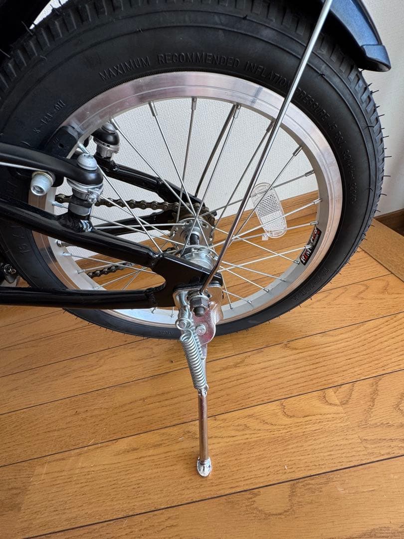 折り畳み自転車　キャプテンスタッグ　16インチ　黒
