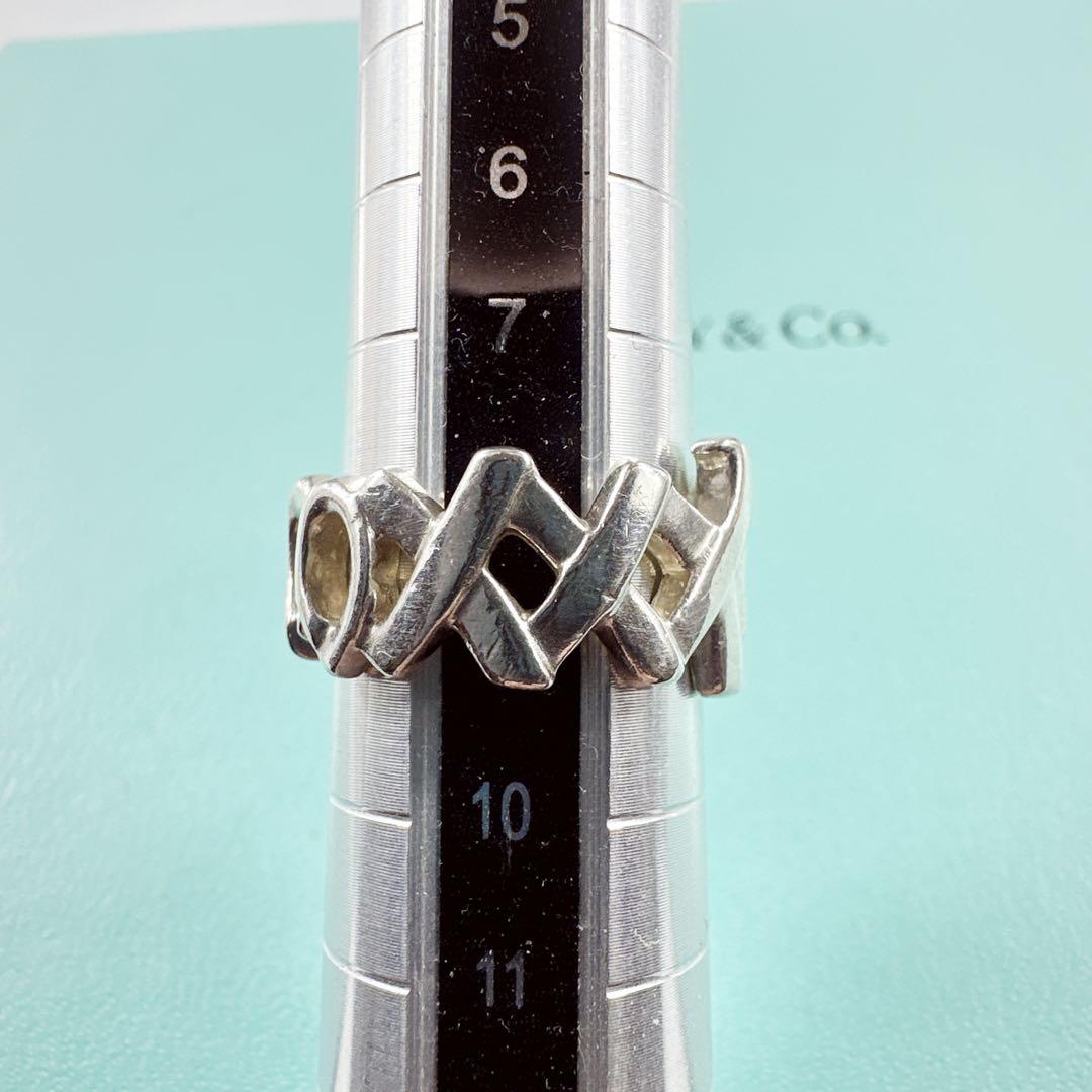 TIFFANY&Co ティファニー リング ラブ ＆ Xキス SV 8.5号 銀