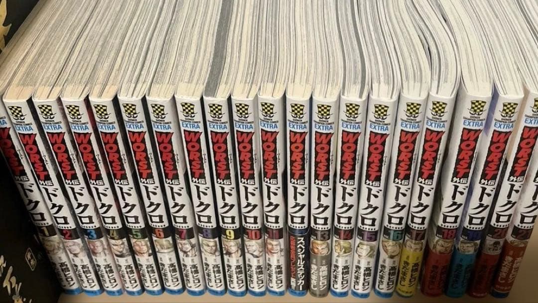 ドクロ　worst外伝　1から21巻　既刊全巻
