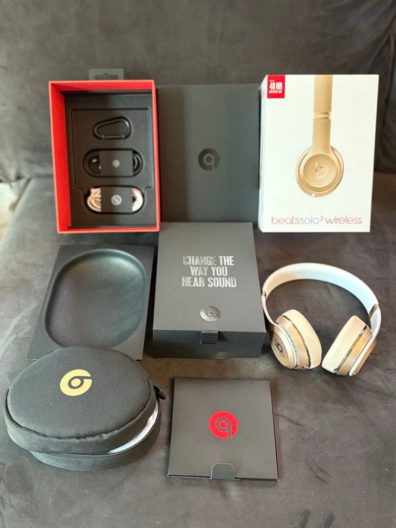 トモキbeats solo3 wireless ゴールド