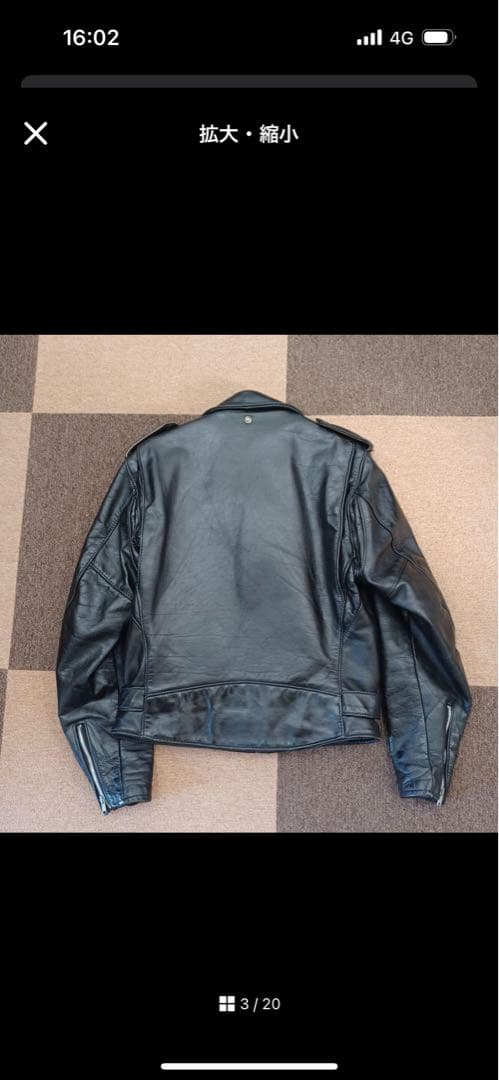 Schott　レザー ライダースジャケット　618　サイズ 38