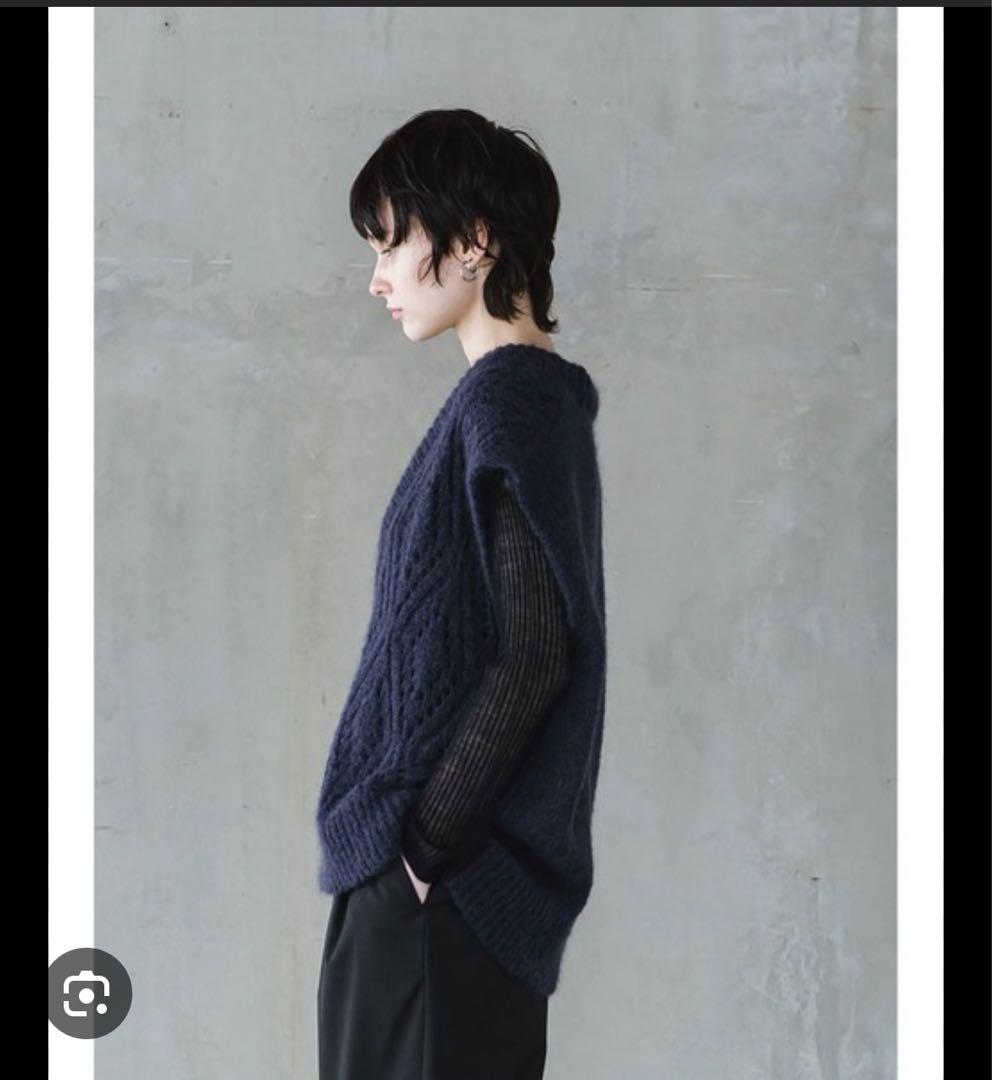 Enchainement アンシェヌマンネイビー ニットベスト