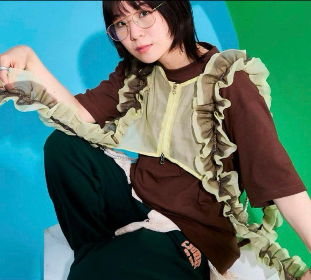 so.C.hu ソクチュウ 2wayバイカラーフリル&パールビスチェ