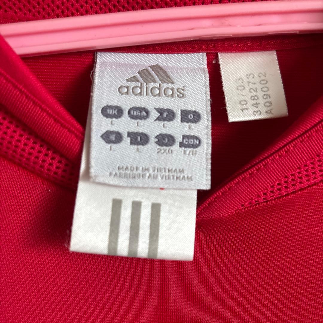 スペイン代表 ラウル　adidas レッドユニフォーム　美品！！レア品！！