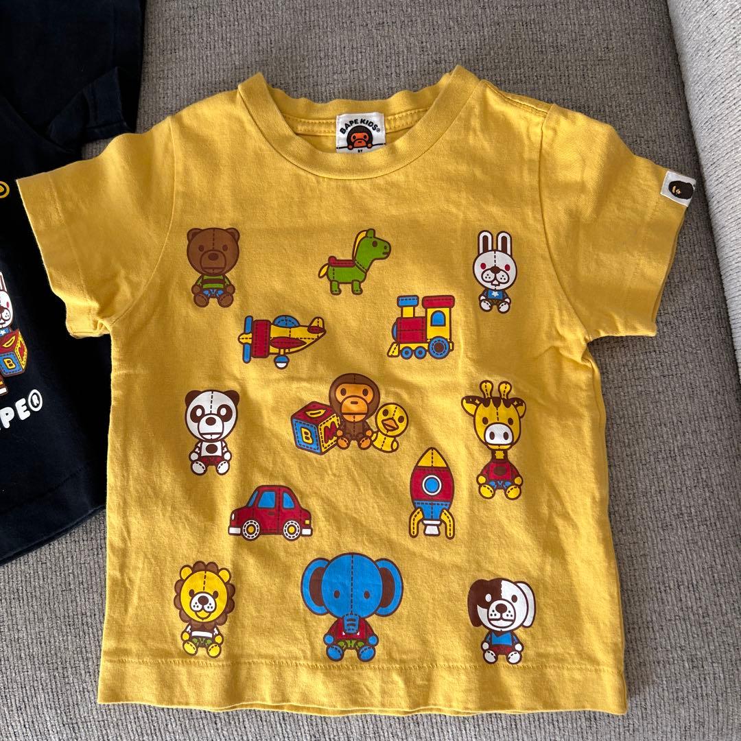 BAPEKIDS BABYMILO Tシャツ 2枚セット90cm正規品