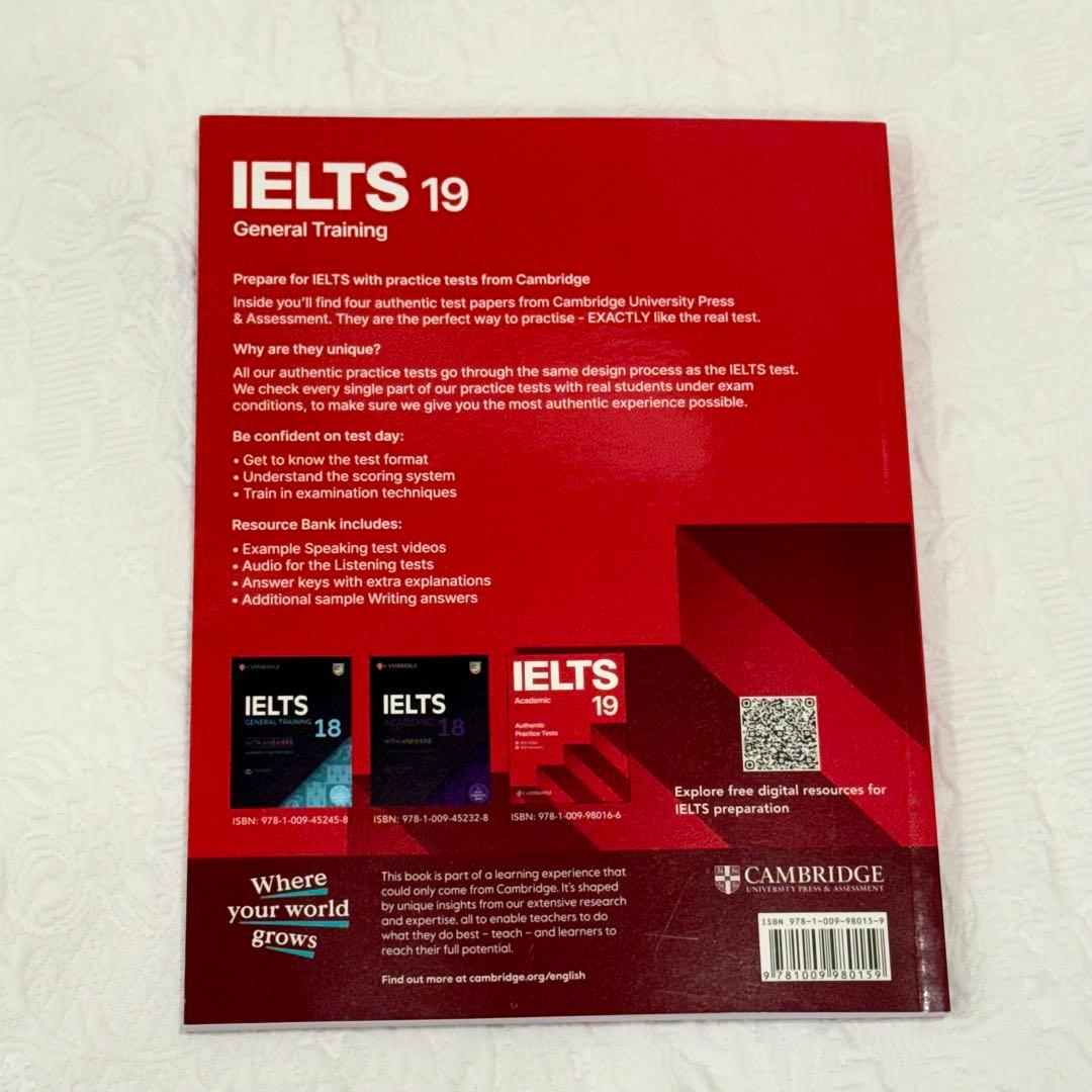 【新品未使用】IELTS General Training 17&18&19