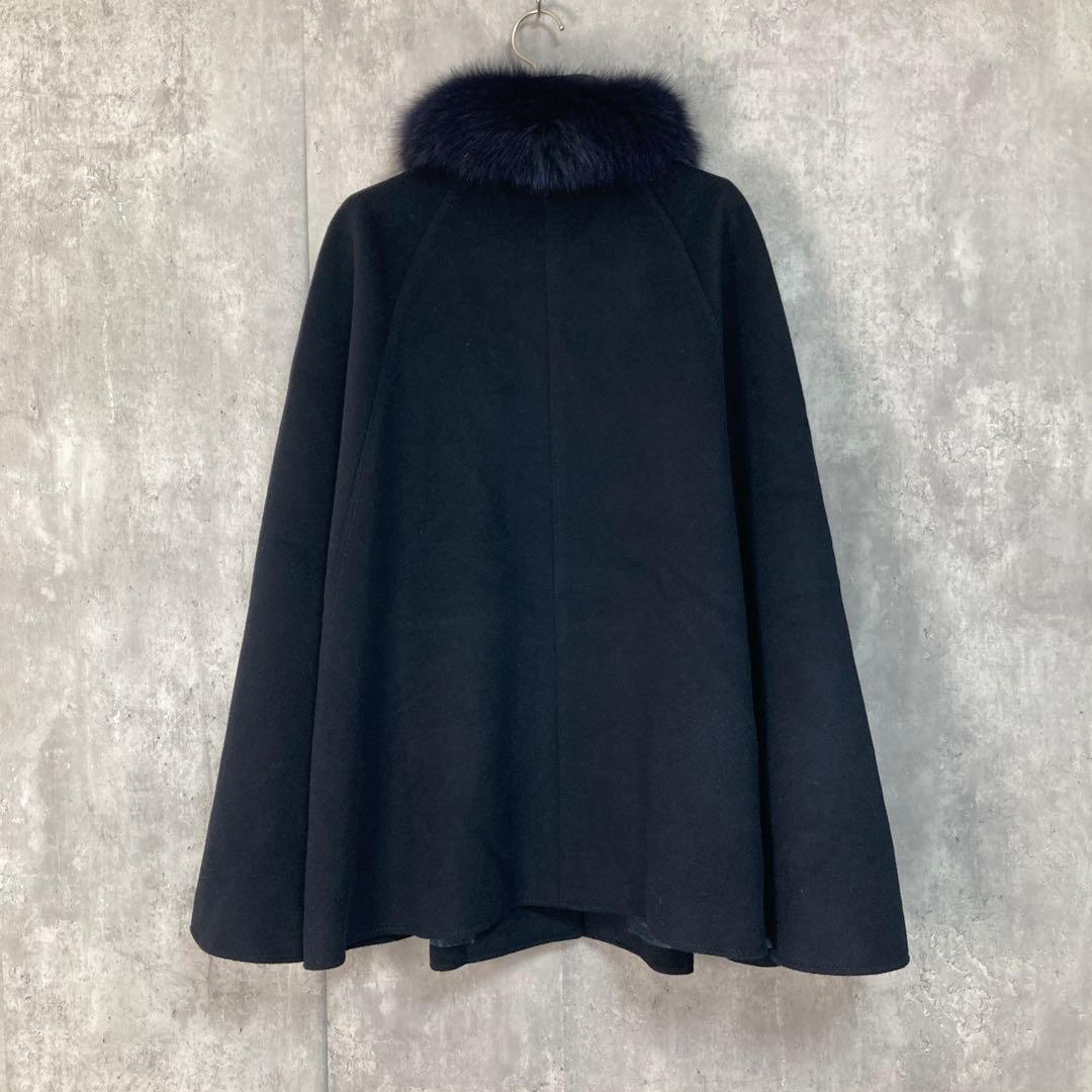 【RUIRUE BOUTIQUE】ポンチョコート　フォックスファー