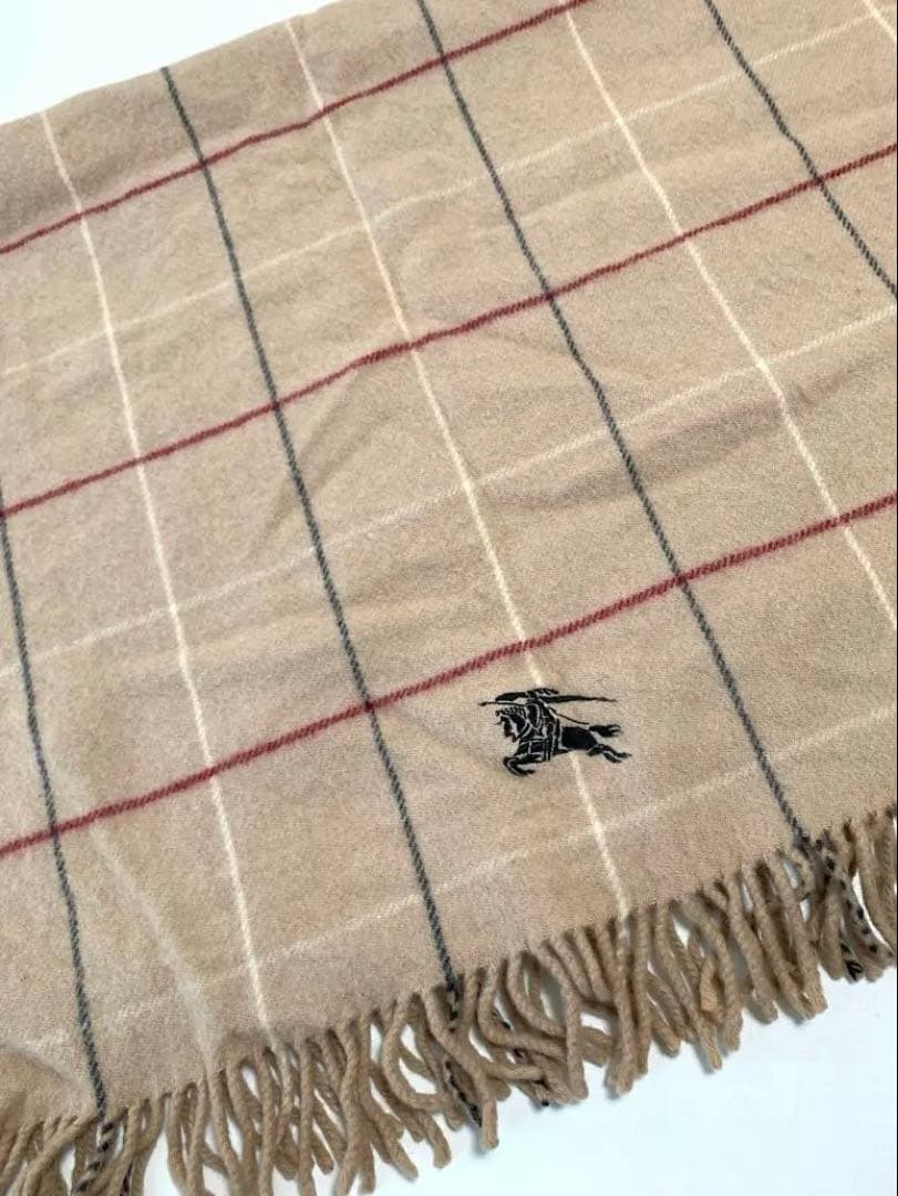 BURBERRY チェック柄ブランケット　日本製　西川産業　100%ウール