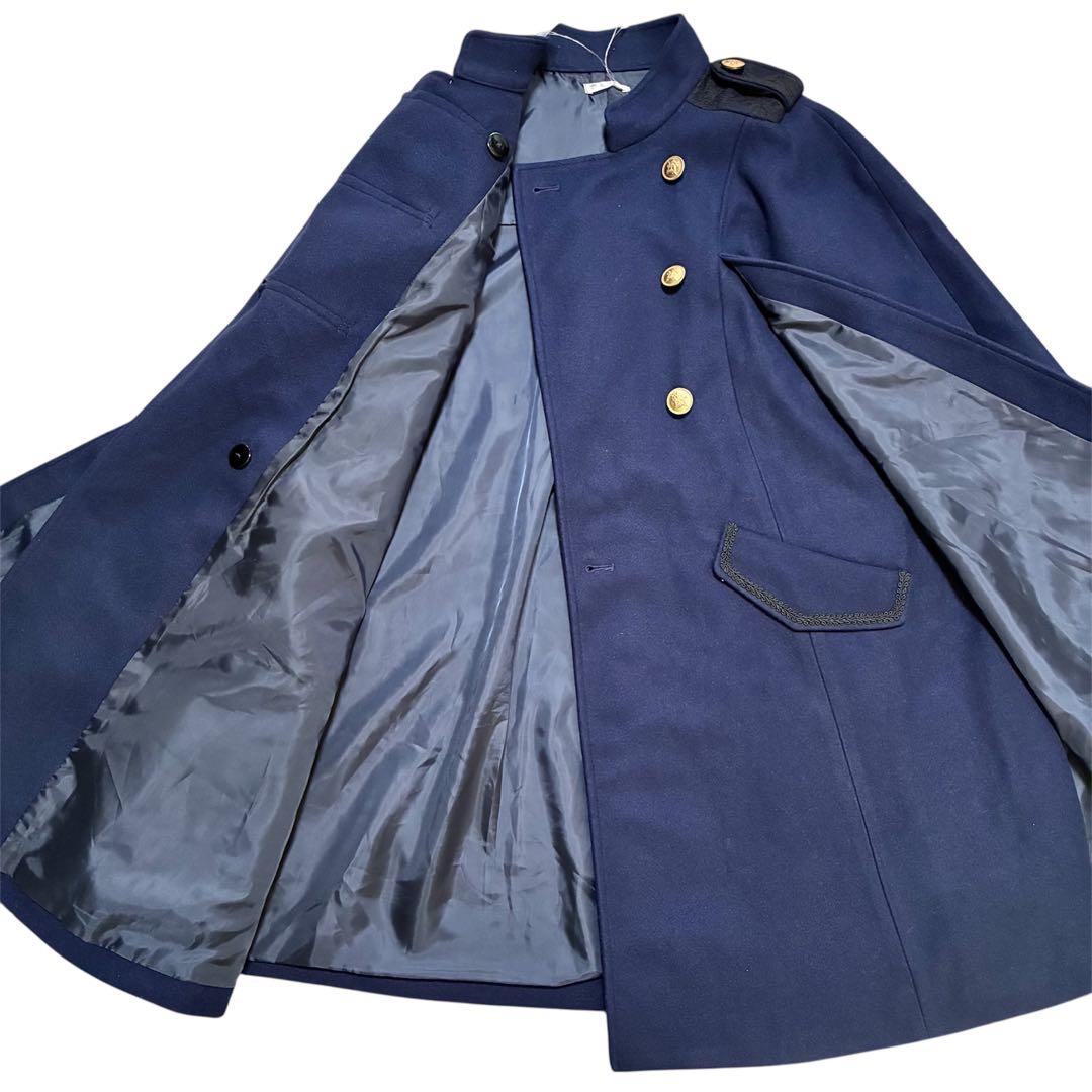 《新品》ナポレオンマント風ネイビーコート Ｍ