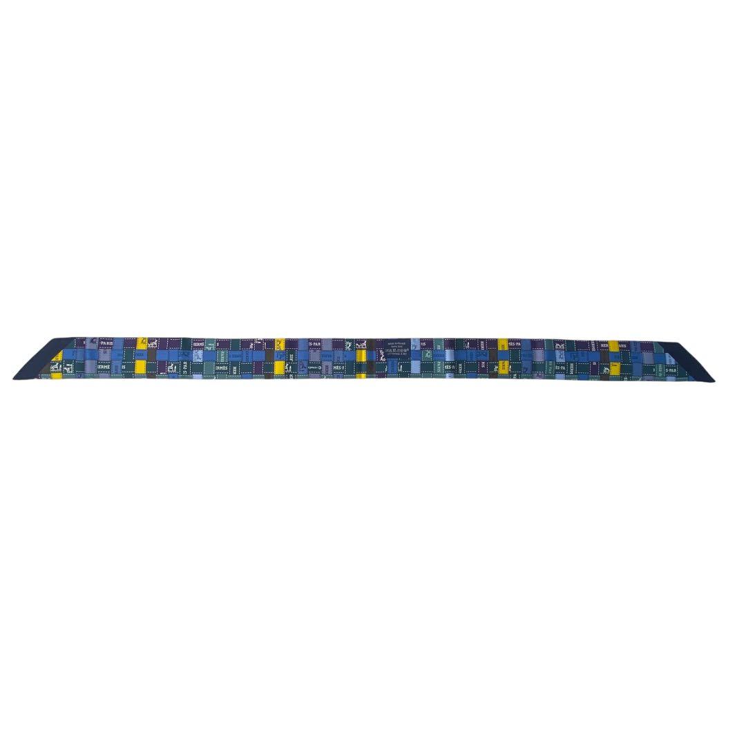 美品 エルメスHERMESツイリー ボルデュックチェック.