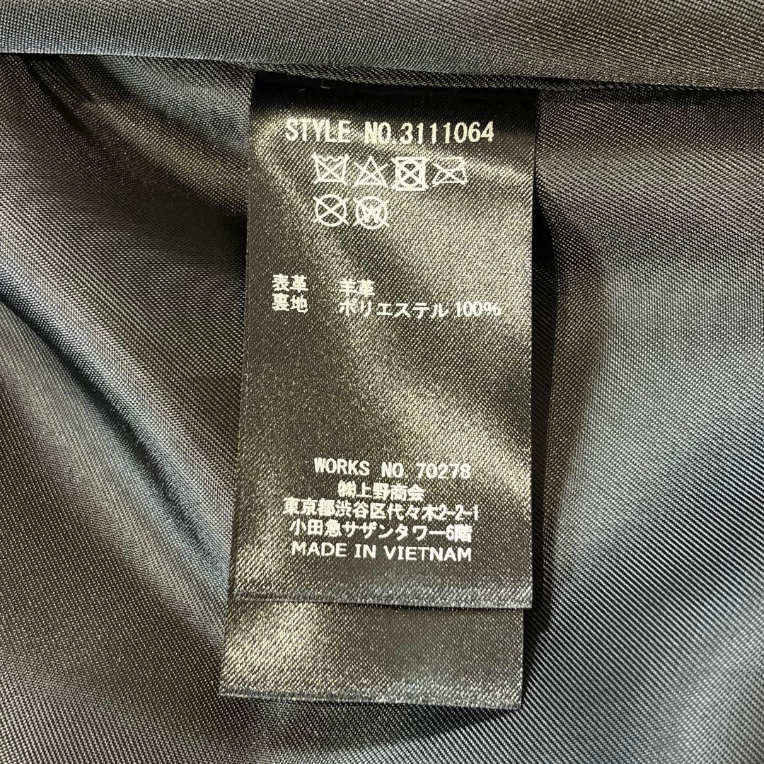 【新品同様】SCHOTT SHEEP COACH JACKET 羊革 ブラックM