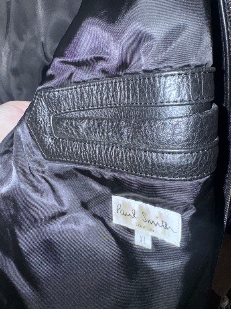 タイムセール【値下】ポールスミス_ブラックレザージャケット