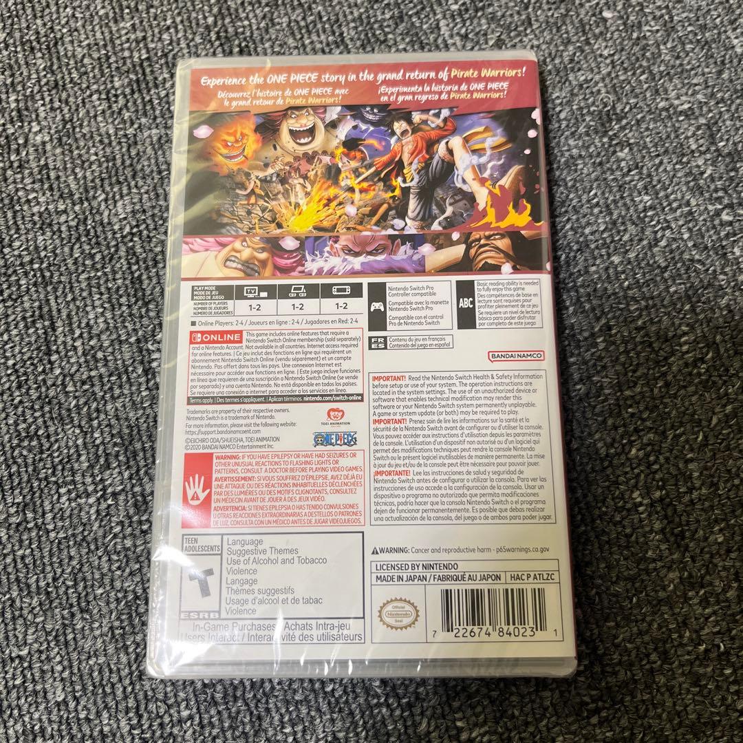 北米版　新品 ONE PIECE 海賊無双4 Nintendo Switch