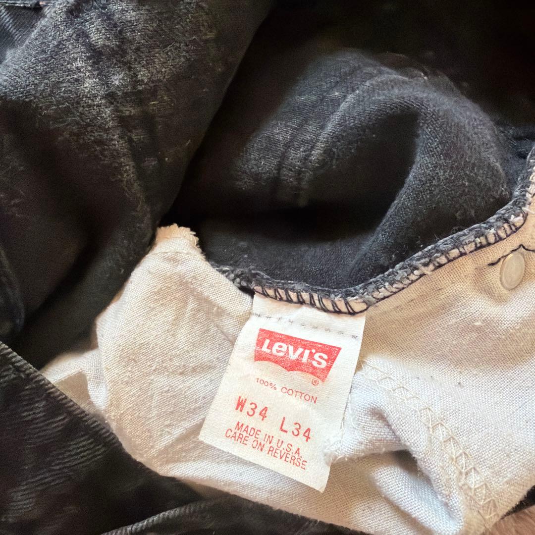 Levis550 ブラックデニム W34 L34