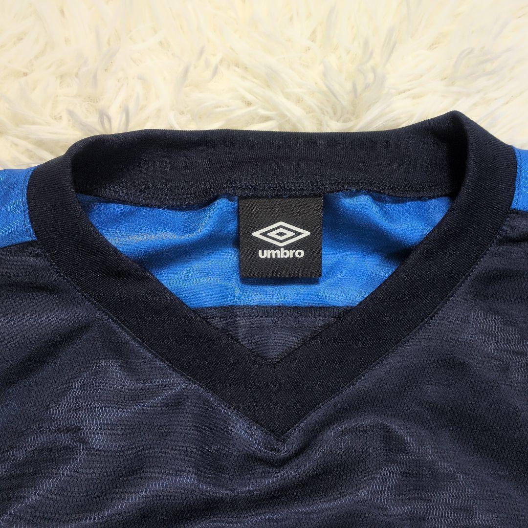 【美品✨UMBRO✨L】ピステ 上下 セットアップ 日本製 ネイビー 4540