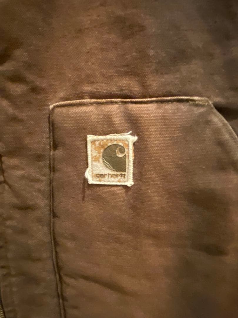 【美品】Carhartt ダックベスト L ダークブラウン メキシコ製