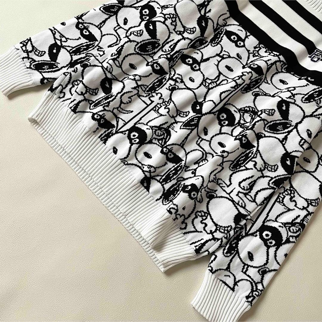 5534 【極美品】パーリーゲイツ　クルーネックニット スヌーピー柄 L 総柄