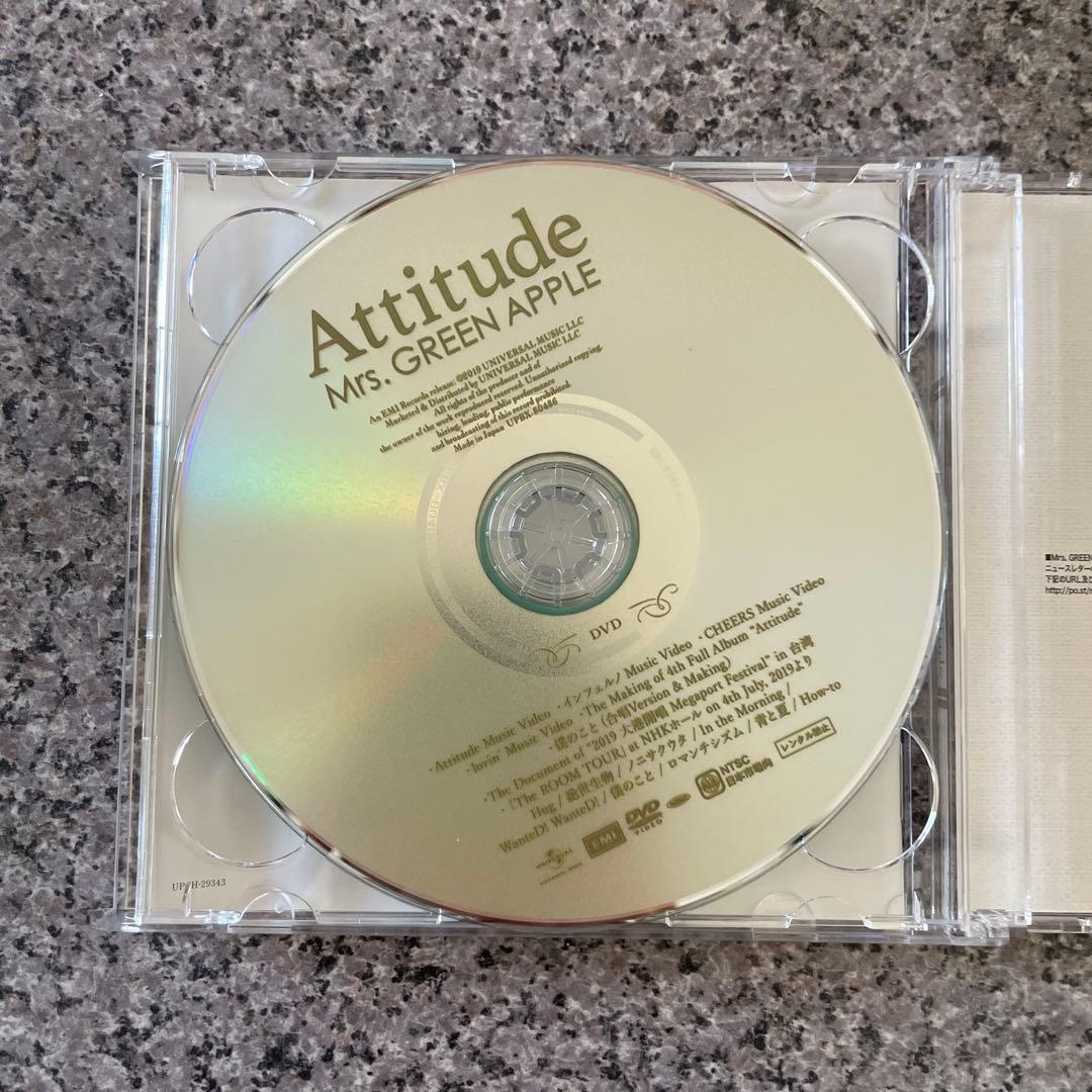 Mrs. GREEN APPLE Attitude 初回限定盤 CD DVD