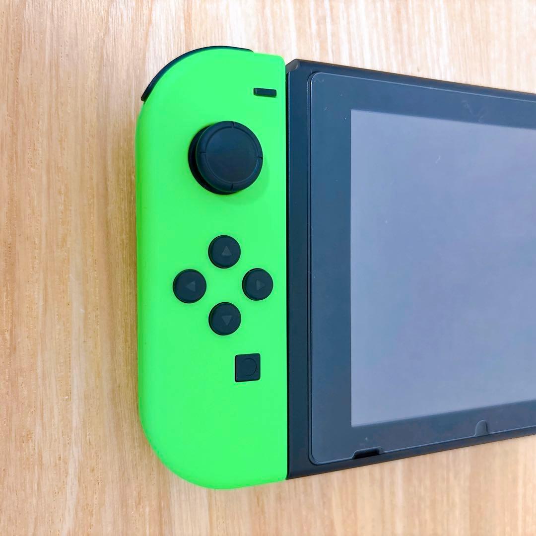 【未使用に近い】バッテリー強化版 Switch ネオングリーン ネオンパープル