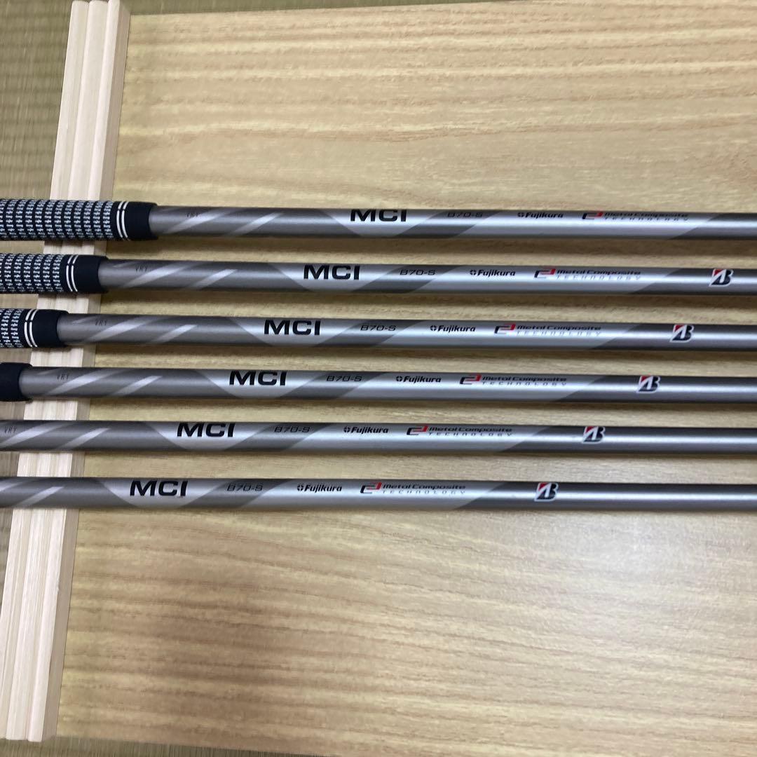 【美品】ブリヂストン 222CB+ アイアン 6本 5-PW MCI70S