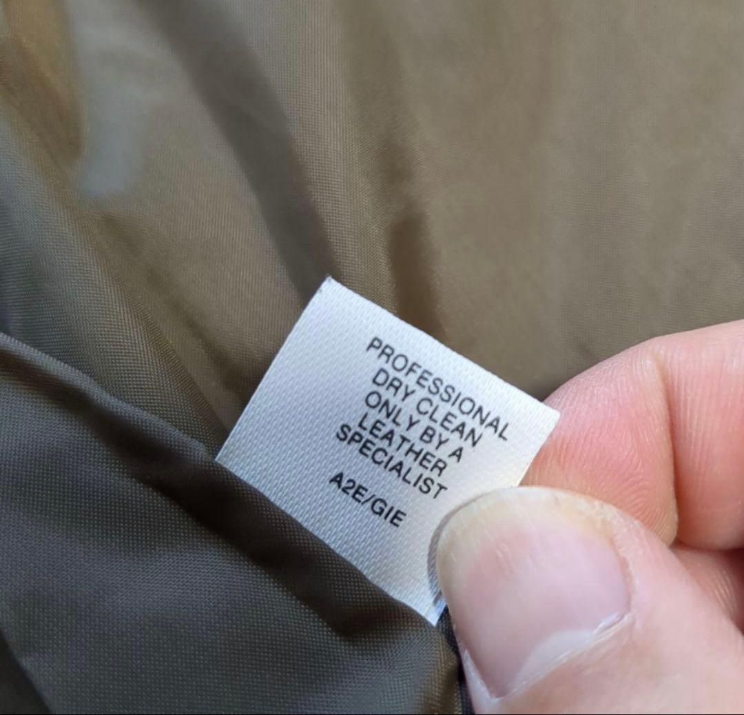美品 USA製 L.L.Bean A-2タイプ レザージャケット ブラック XL