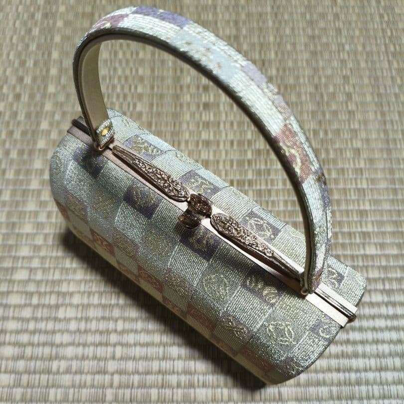 【美品】◆御誂菱屋◆草履和装バックセット◆本革使用◆23.5cm◆箱入