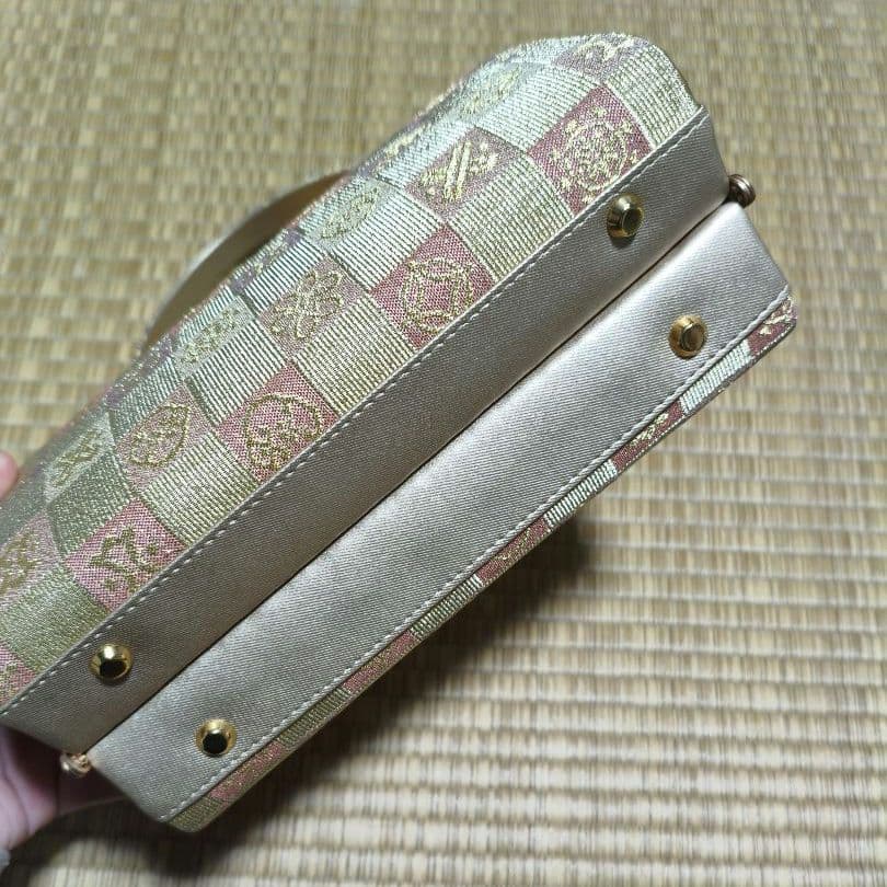 【美品】◆御誂菱屋◆草履和装バックセット◆本革使用◆23.5cm◆箱入