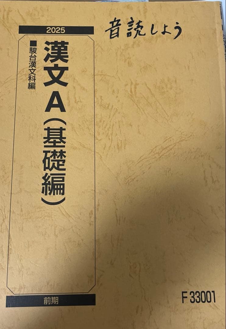 【駿台 通期】古文・漢文 (鳥光・寺師先生)板書ノート付き