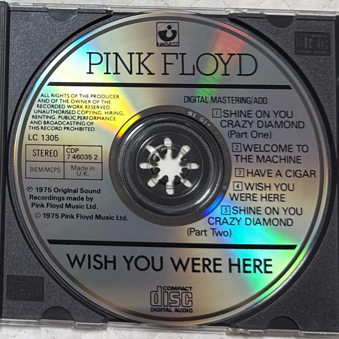 英国HARVEST盤！PINK FLOYD/WISH YOU WERE HERE