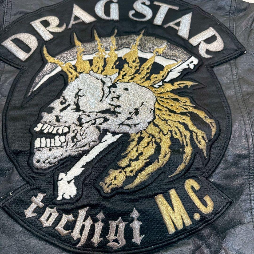 希少✨ LOLD ANTHONY ダブルライダース DRAG STAR 黒 XL