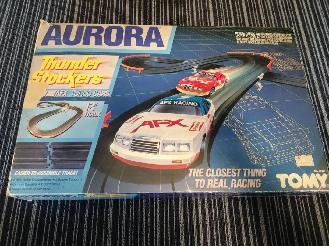 レトロ　TOMY スロットカー　1980年代　AFX オーロラサンダーストッカー