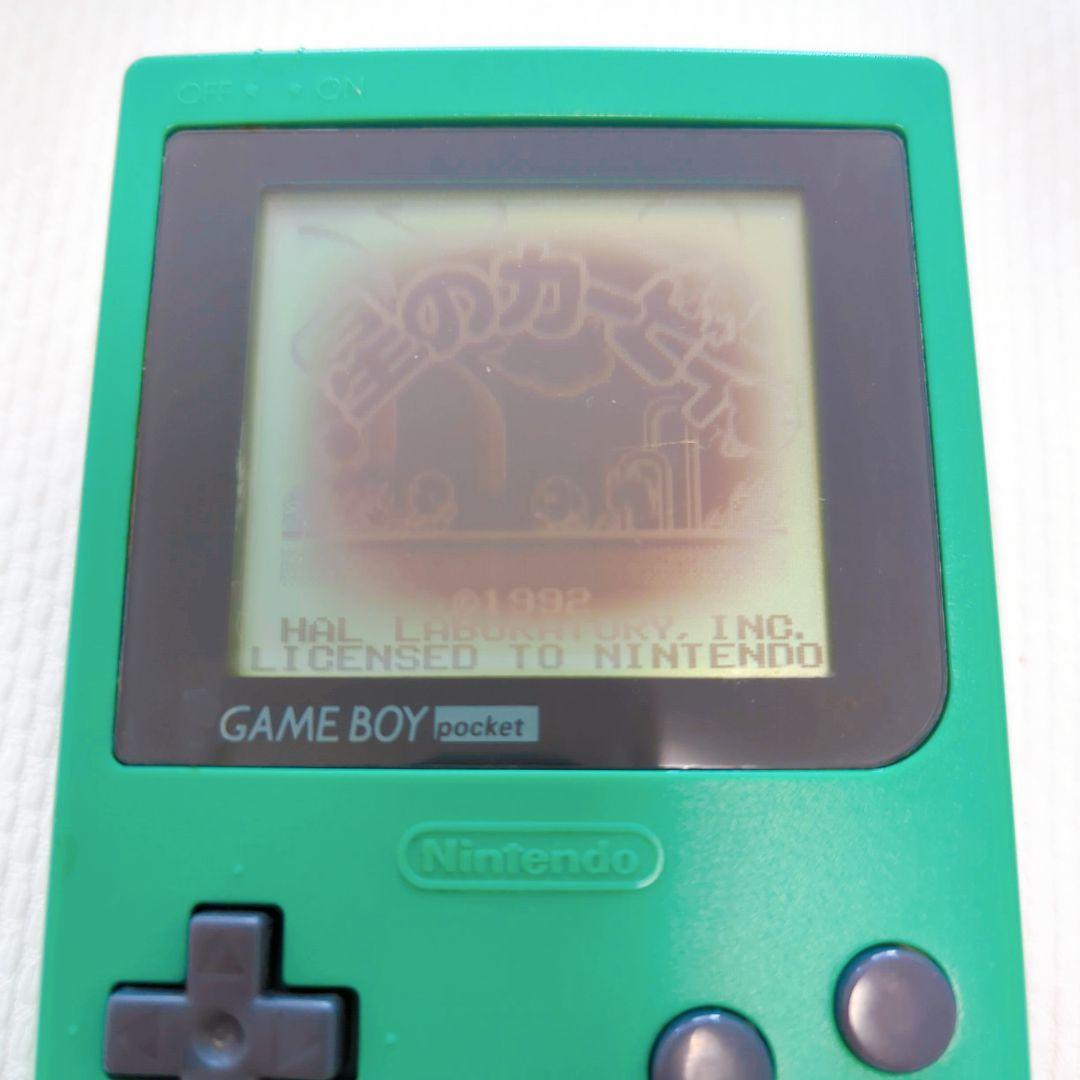【動作確認済・箱説付】ゲームボーイポケット グリーン 任天堂 GAMEBOY