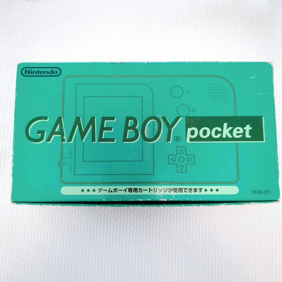 【動作確認済・箱説付】ゲームボーイポケット グリーン 任天堂 GAMEBOY