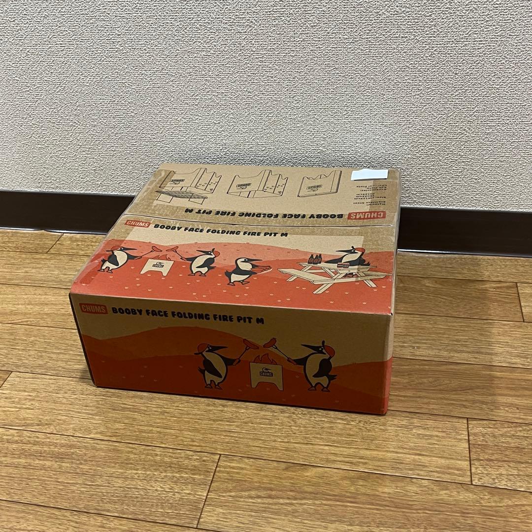 新品未開封 簡単組立 ステンレス焚火台 チャムス焚き火台 ファミリー&ソロ