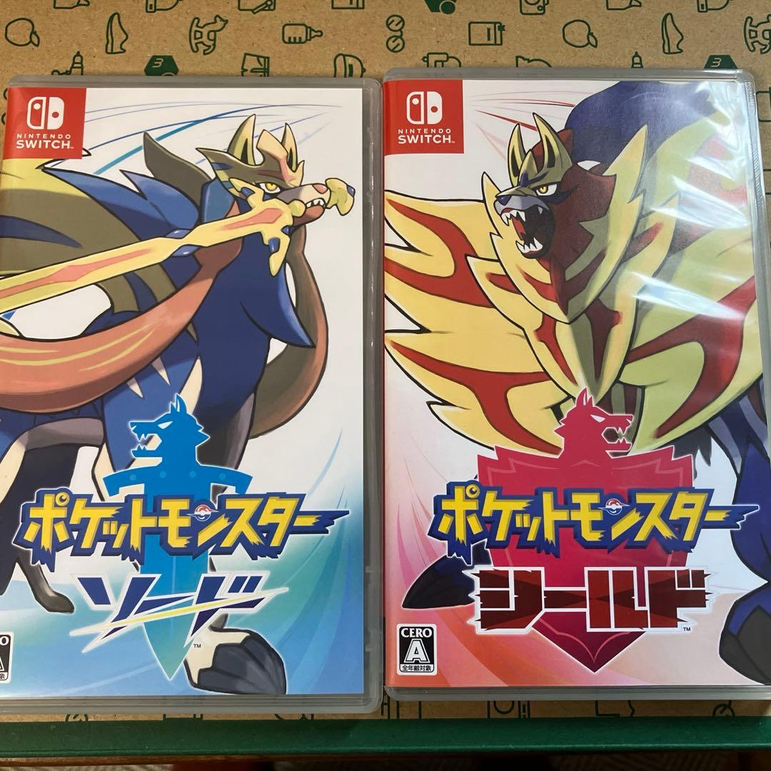 Switchソフト　ポケットモンスター　ソード&シールド2本セット