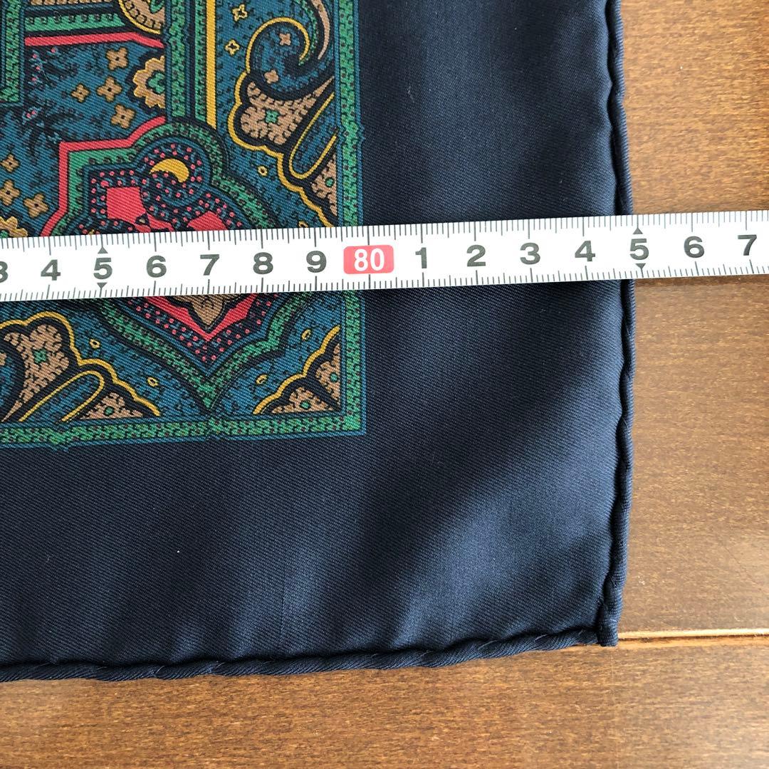 ETRO イタリア製　シルク　スカーフ　ペイズリー　エトロ　SILK 絹