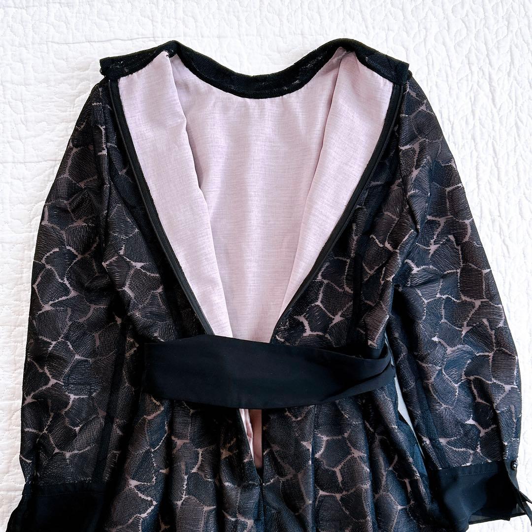極美品✨ レリアン 現行タグ ワンピース ドレス ジャガード レース 上品 9