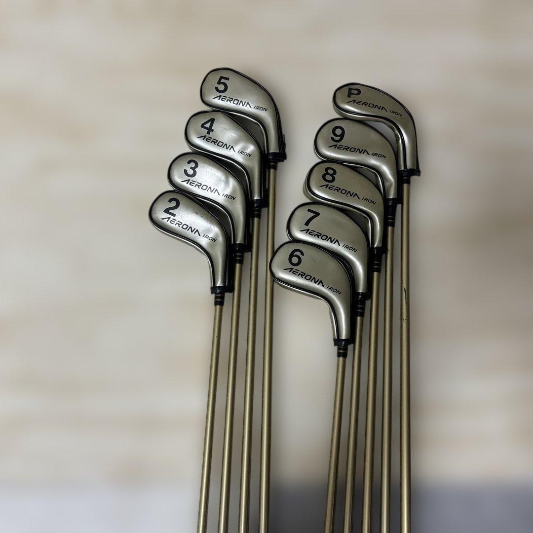 希少 YONEX AERONA アイアン9本セット 2-PW カーボンR