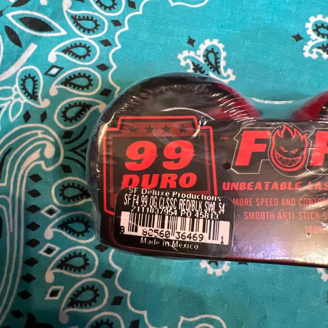 スケートボード SPITFIRE FORMULA FOUR 99 DURO 54mm