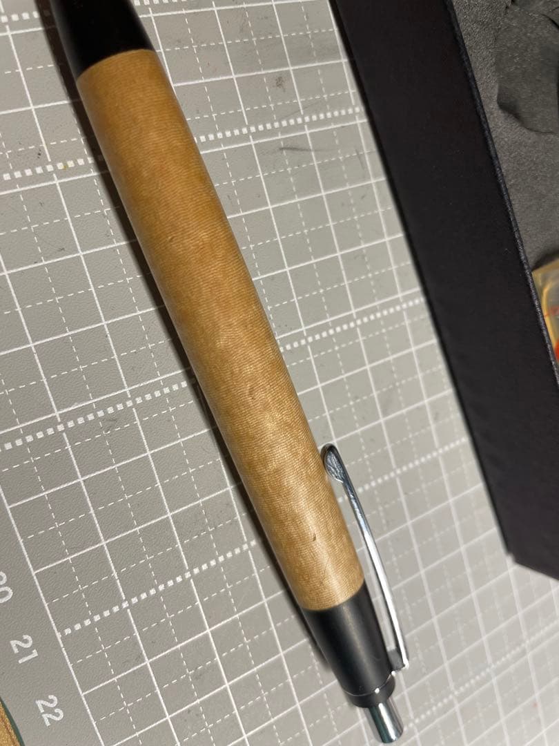 野原工芸　トチ杢　縮み木　ボールペン 専用