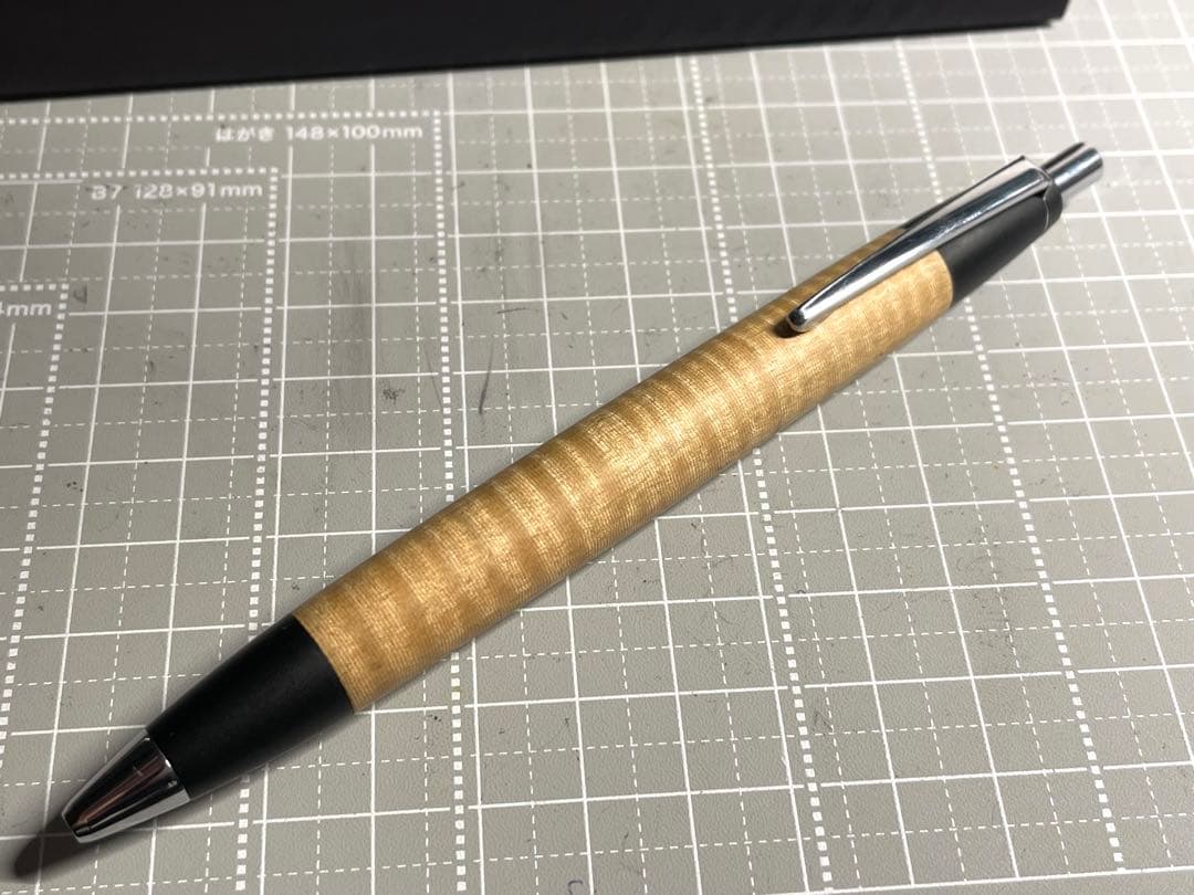 野原工芸　トチ杢　縮み木　ボールペン 専用