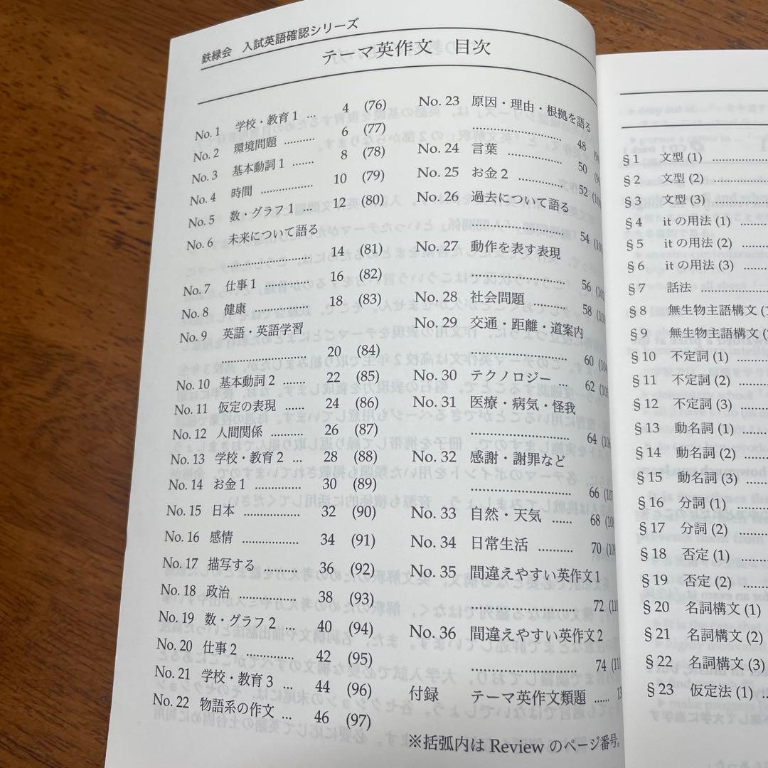 鉄緑高3英語　入試英語確認シリーズ