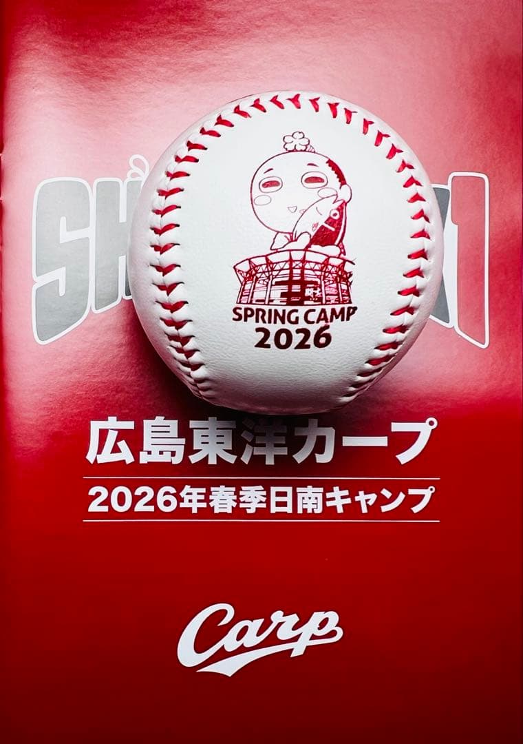 広島東洋カープ 菊池涼介選手♯33 直筆サインボール 2026日南キャンプボール
