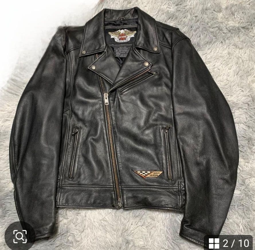 HARLEY-DAVIDSON ダブルライダースジャケット豚革