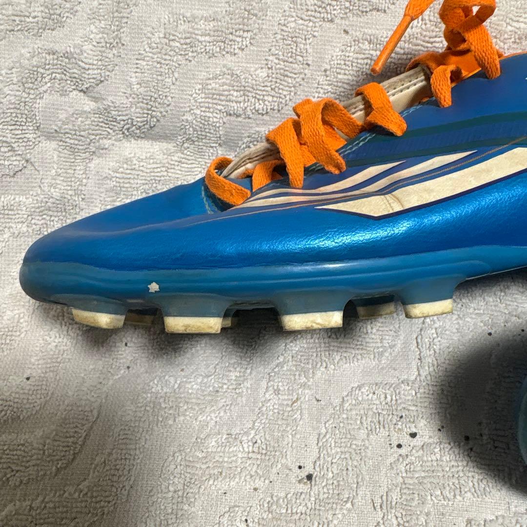adidas f10 R7 サッカーシューズ スパイク 青/オレンジ