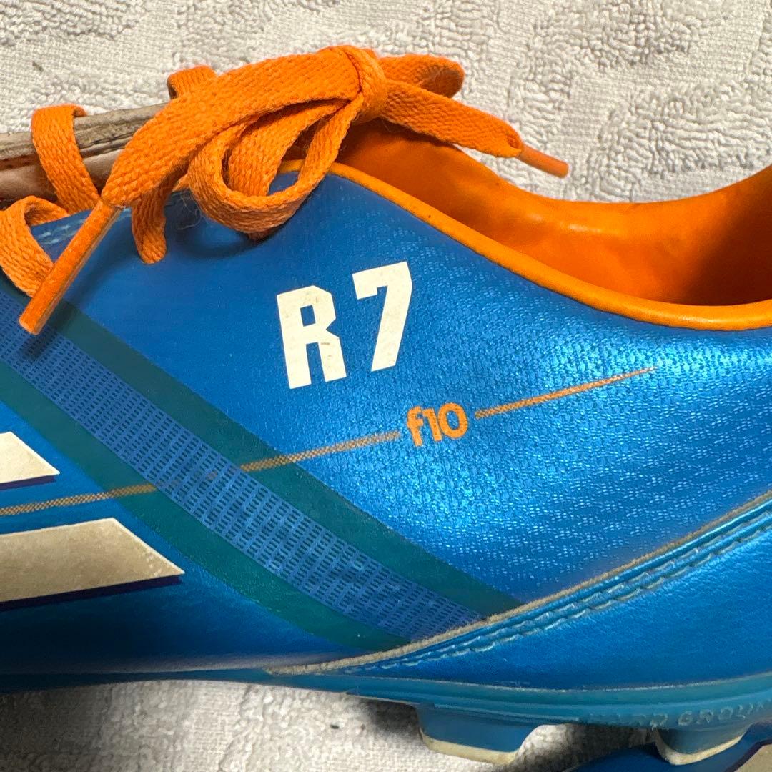 adidas f10 R7 サッカーシューズ スパイク 青/オレンジ