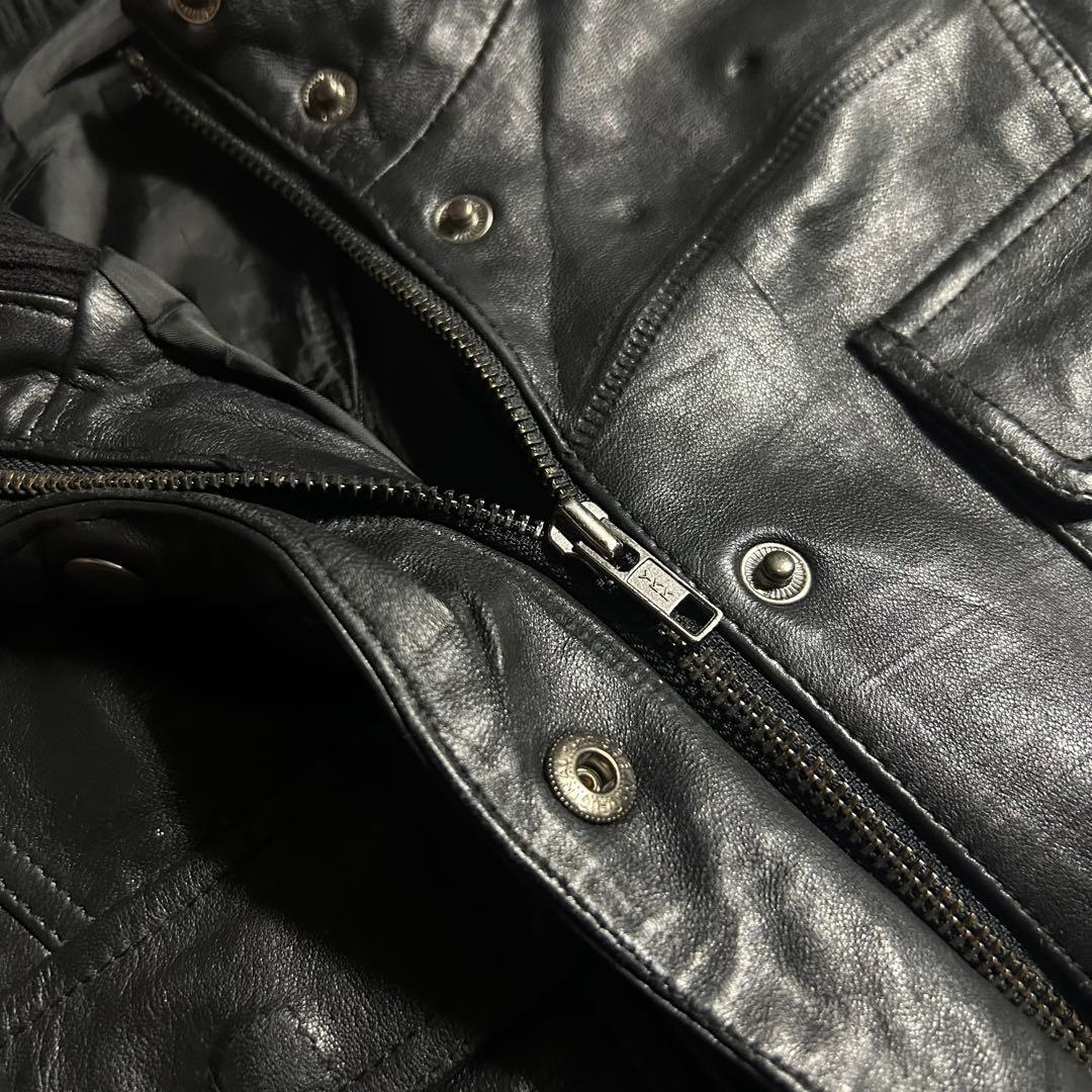 ジャケット・アウター 00s archive leather jacket y2k darkwear
