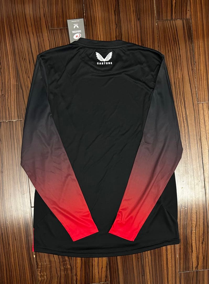 【新品未使用】Castore ラグビー サラセンズ　トレーニングT　長袖　黒　M